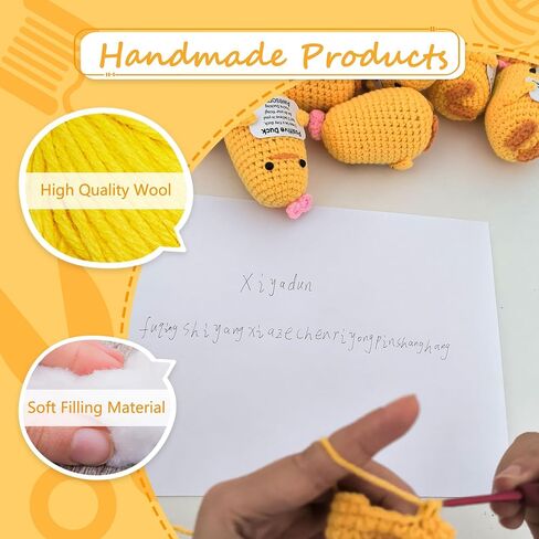 Positive Crochet Shark, Cute Animal Gifts Desk Decor for Shark Lover, Inspirational Birthday Gifts for Women Men Collectible Dolls in Kuwait