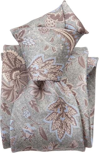 Elizabetta Men's Extra Long Italian Silk Ties - Handmade XL Neckties - Printed Silk Ties in Kuwait
