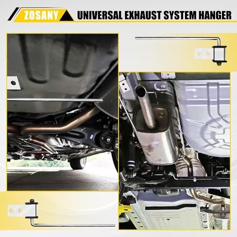 4 Pack Heavy Duty Universal Exhaust Hangers - Flexible Swivel Tailpipe & Muffler Brackets for 2 1/4" Tubes (4 Pack) in Saudi Arabia