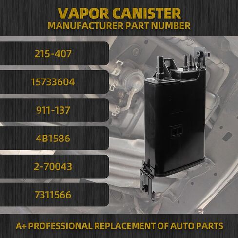 Dasbecan Fuel Evap Charcoal Vapor Canister Compatible with 2000-2003 Chevy Suburban 1500 Tahoe Avalanche 1500, GMC Yukon XL 1500 Yukon, 2002-2003 Cadillac Escalade Replaces# 15733604 215-407 911-137 in Saudi Arabia