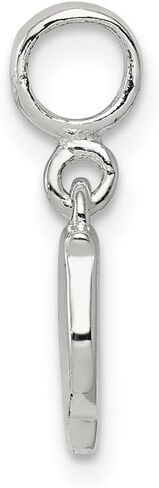 925 Sterling Silver Polished Bird Enhancer Pendant (L- 15 mm, W- 7 mm) in Saudi Arabia
