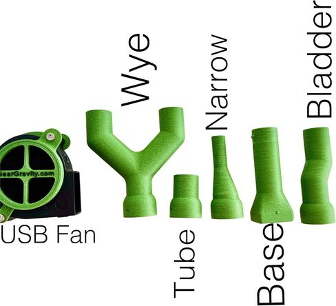 Hydration Bladder Dryer - USB-Powered Universal Gear Dryer with 5 Modular Nozzles for Shoes, Gloves, Bottles or Other Gear Items - Powerful yet Whisper-Quiet Brushless Fan and Dust Filter in Saudi Arabia
