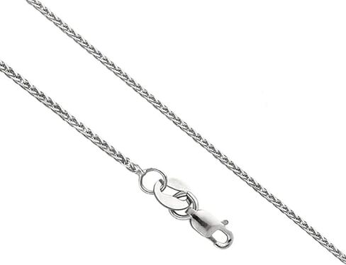 14k Real Gold Solid Diamond Cut Round Wheat Chain Necklace with Lobster Claw Clasp, Ideal GIfts for Women's in Saudi Arabia