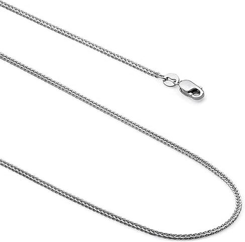 14k Real Gold Solid Diamond Cut Round Wheat Chain Necklace with Lobster Claw Clasp, Ideal GIfts for Women's in Saudi Arabia