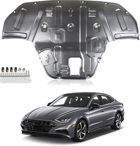 Front Engine Guard Mud Flaps w/Screw Hardware Compatible with 2020 2021 2022 2023 Hyundai Sonata Engine Splash Shield Under Car Shield Cover Board in Saudi Arabia