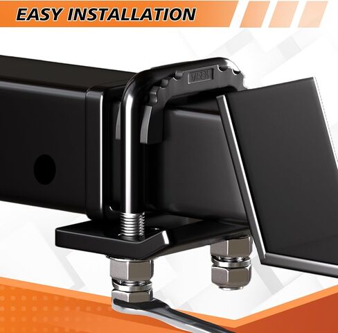 TIROL Hitch Tightener Anti-Rattle Clamp - Heavy Duty Hitch Stabilizer for 1.25" to 2" Trailer Hitches Reduce Movement on Hitch Mount Hitch Tray Cargo Carrier Bike Rack, RV Trailer Accessories (Black) in Kuwait