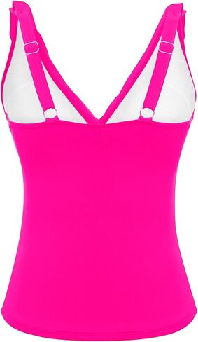 Tankini Tankini للسيدات فقط - بدلة الاستحمام في البطن أعلى الكشكش in Saudi Arabia