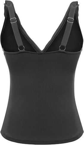 Women's Underwire Tankini Top Only - Tummy Control Bathing Suit Top Ruffle Swimsuit 2025 in Saudi Arabia