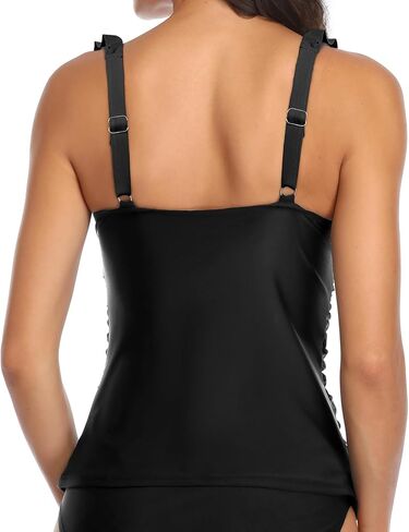 Women's Underwire Tankini Top Only - Tummy Control Bathing Suit Top Ruffle Swimsuit 2025 in Saudi Arabia