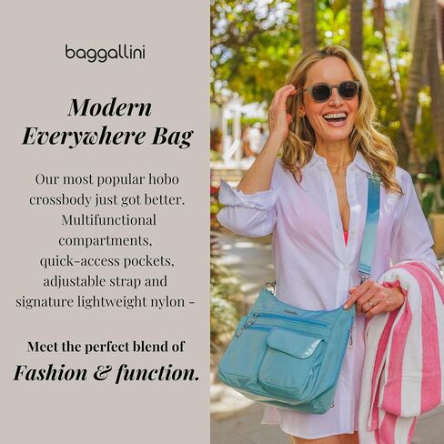 Baggallini Modern Everywhere Crossbody Women 11x9x4.5 RFID Hobo Bag in Saudi Arabia