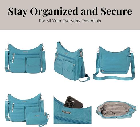 Baggallini Modern Everywhere Crossbody Women 11x9x4.5 RFID Hobo Bag in Saudi Arabia