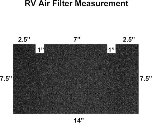Tatuo 4 Packs RV A/C استبدال الهواء مرشح الهواء 14 × 7.5 بوصة متوافق مع مرشحات استبدال RV A/C المتوافقة مع الثنائي الحراري in Saudi Arabia