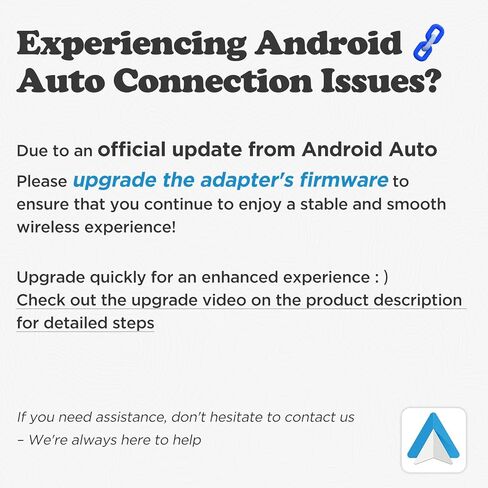 Android Auto Wireless Adapter for Car Small Android auto Dongle for OEM Factory Wired Android Auto Cars Easy Setup Quick Connection, BlackGary in Kuwait