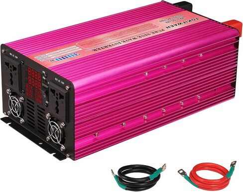 Pure Sine Wave Power Inverters 3000W 12V DC to AC 110V Converter Peak Power 6000W Car Inverter with LED Display, One AC Outlets, One USB Port,Four Smart Fans, Suitable for RV, Camping,Etc. in Saudi Arabia