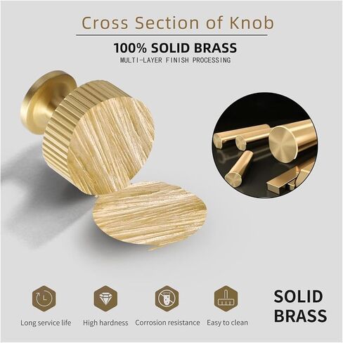 Antique Brass Cabinet Knob - Brush Gold Dresser Drawer Knob, Brass Handles for Bathroom Bedroom Closet Wardrobe,Furniture Hardware pulls in Saudi Arabia