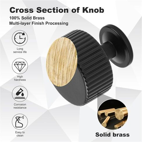 Antique Brass Cabinet Knob - Brush Gold Dresser Drawer Knob, Brass Handles for Bathroom Bedroom Closet Wardrobe,Furniture Hardware pulls in Saudi Arabia