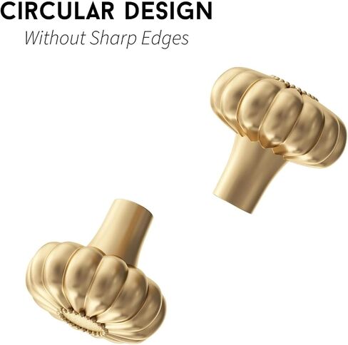 Gold Cabinet Handles Drawer Pulls Finger Edge Pull for Half Luxury Hardware Hole Center Brushed Brass Knobs(2,3in Hole Centers) in Saudi Arabia