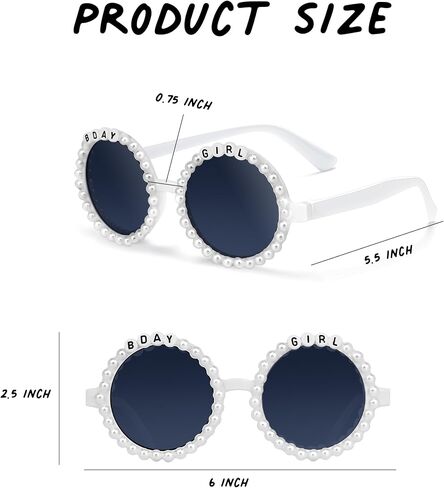 Birthday Party Bday Girl | Bday Crew Sunglasses Set of 4 | Fun Birthday Accessories & Party Favors for Girls and Women in Saudi Arabia