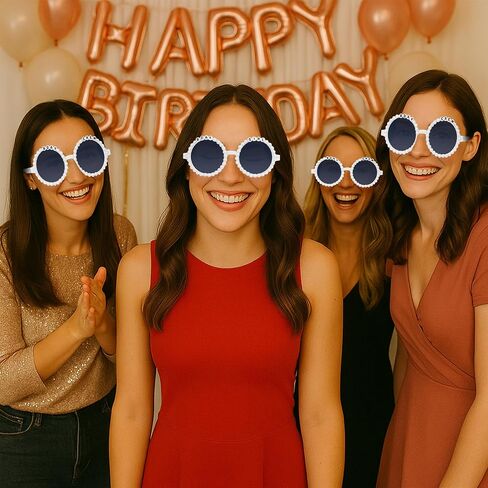Birthday Party Bday Girl | Bday Crew Sunglasses Set of 4 | Fun Birthday Accessories & Party Favors for Girls and Women in Saudi Arabia