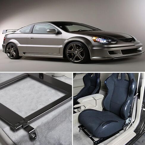 Spec-D Tuning Racing Seats Mounting Brackets Base Rail Track Compatible with 2002-2006 Acura Rsx in Saudi Arabia