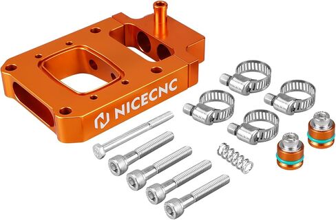 Aluminum Motorcycles Fuel Injectors Relocation Block Compatible with KTM XCW 150 TPi 2020-23 250 XC-W TPi 2018-23 300 XC-W TPi 2019-23,Compatible with Husqvarna TE250i TE300i 18-23,See fitment in Saudi Arabia