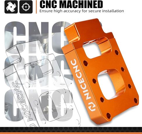Aluminum Motorcycles Fuel Injectors Relocation Block Compatible with KTM XCW 150 TPi 2020-23 250 XC-W TPi 2018-23 300 XC-W TPi 2019-23,Compatible with Husqvarna TE250i TE300i 18-23,See fitment in Saudi Arabia