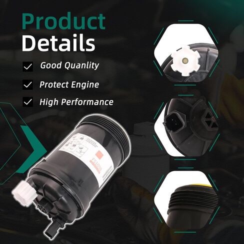 6 حزمة FS1098 فاصل الوقود/فاصل المياه مع صمام PCV ، ل W100CFI W120CFI W130CFI ، ل Cummins B6.7 ISB6.7/QSB6.7 ISL8.9 L9 محركات سلسلة in Saudi Arabia