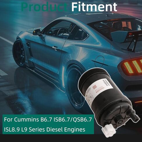 6 حزمة FS1098 فاصل الوقود/فاصل المياه مع صمام PCV ، ل W100CFI W120CFI W130CFI ، ل Cummins B6.7 ISB6.7/QSB6.7 ISL8.9 L9 محركات سلسلة in Saudi Arabia