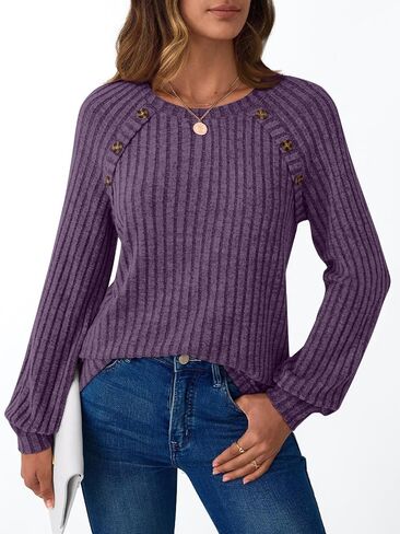AUTOMET Womens Long Sleeve Shirts Dressy Casual Tunic Tops Lightweight Sweaters Blouses Fall Clothes 2025 in Saudi Arabia