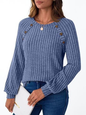 AUTOMET Womens Long Sleeve Shirts Dressy Casual Tunic Tops Lightweight Sweaters Blouses Fall Clothes 2025 in Saudi Arabia