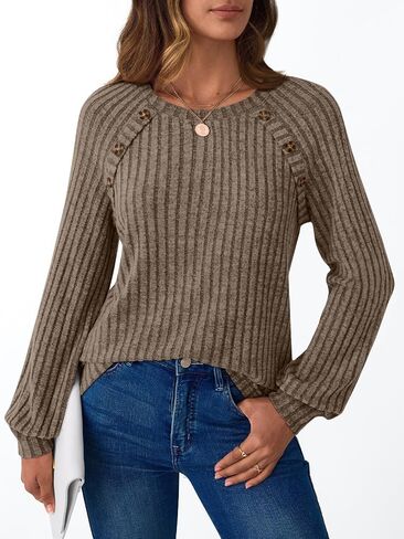 AUTOMET Womens Long Sleeve Shirts Dressy Casual Tunic Tops Lightweight Sweaters Blouses Fall Clothes 2025 in Saudi Arabia