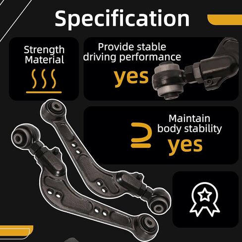 أذرع التحكم في المحاذاة الخلفية القابلة للتعديل ، طقم الأسلحة CAMBER مناسبة لـ Toyota RAV4 2006-2018 ، لـ LEXUS NX200T NX300H NX300 2015-2021# 48790-42020 ، 48770-42040 (مجموعة 2） in Kuwait