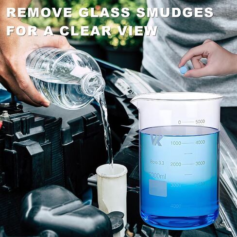 100 PCS Car Windshield Washer Fluid Tablets, Auto Window Glass Concentrated Tablets Cleaner for Clear Vision, Vehicle Windshield Wiper Fluid Cleaning Solid Effervescent in Saudi Arabia