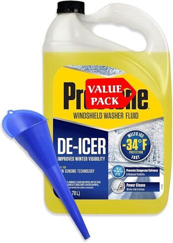 Prime Prime Prestone AS253 Cleaner/De -icer Windshield Washers Fluid لفصل الشتاء -أنظف/de -icer ، -34 درجة (1) ، 1 قمع مجاني متعدد الأغراض in Saudi Arabia