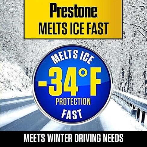 Prime Prime Prestone AS253 Cleaner/De -icer Windshield Washers Fluid لفصل الشتاء -أنظف/de -icer ، -34 درجة (1) ، 1 قمع مجاني متعدد الأغراض in Saudi Arabia
