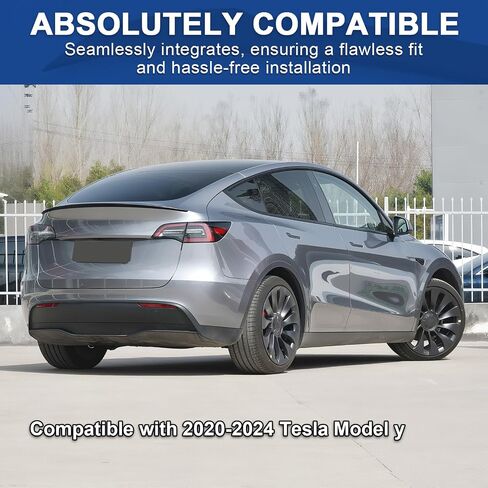 BDBO Spoiler Wing Rear Spoiler Compatible with Tesla Model y 2020-2024 Trunk Tail Rear Trunk Lid,Glossy Black Performance,Modle y Accessories in Saudi Arabia