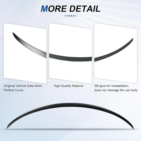 BDBO Spoiler Wing Rear Spoiler Compatible with Tesla Model y 2020-2024 Trunk Tail Rear Trunk Lid,Glossy Black Performance,Modle y Accessories in Saudi Arabia