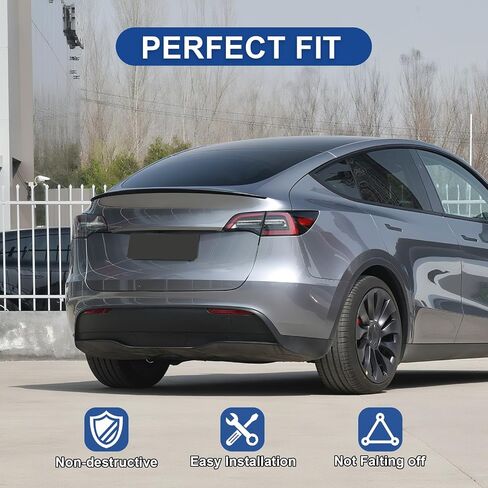 BDBO Spoiler Wing Rear Spoiler Compatible with Tesla Model y 2020-2024 Trunk Tail Rear Trunk Lid,Glossy Black Performance,Modle y Accessories in Saudi Arabia
