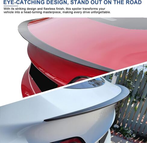 BDBO Spoiler Wing Rear Spoiler Compatible with Tesla Model y 2020-2024 Trunk Tail Rear Trunk Lid,Glossy Black Performance,Modle y Accessories in Saudi Arabia