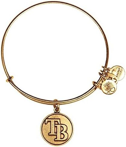Alex and Ani Tampa Bay Rays Cap Logo Charm Bangle Rafaelian Gold, AS12TBR01RG in Saudi Arabia