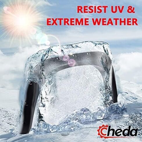 تغطية العجلة المرفقة من Cheda Fender Fender Flares ، متوافقة مع 2007-2013 Chevy Silverado 1500/2007-2014 Chevy Silverado 2500HD 3500HD Fleetside New Body Body 78 "/97.6" سرير طويل لا يناسب GMC Sierra in Kuwait
