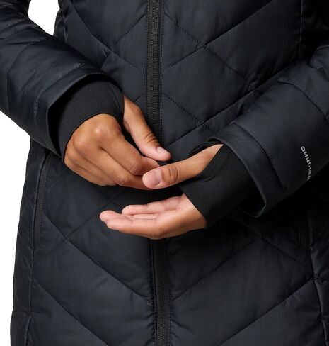 Columbia Women's Heavenly Long Hooded Jacket, Dark Coral, Medium in Saudi Arabia