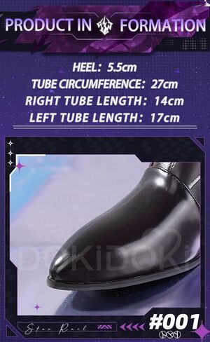 KIRA KIRA Honkai: Star Rail Kafka Cosplay Shoes DokiDoki-SR Cosplay Kafka High Heeled Shoes in Saudi Arabia
