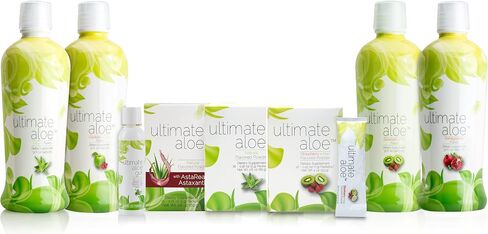 Ultimate Aloe – Aloe Vera Juice for Gut Health, Digestive Comfort, Immune Support, and Nutrient Absorption – Strawberry & Kiwi Flavor – 16 Servings in Saudi Arabia