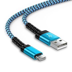 Samsung S23 USB Type C Cable Fast Charging Cord for Galaxy S23 Ultra/S22/S21/S24/A15,10FT Long USB C to USB A Car Cord Fast Charging Android Phone Wire for iPhone 15 Pro Max Plus, Google Pixel 8/7/6/5