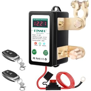 12 فولت تيار مستمر قطع البطارية عن بعد قطع التبديل مع شاشة عرض الفولتميتر الرقمية LED ، KTNNKG 240A التحكم في الجهد بطارية قتل التبديل للسيارة in Kuwait