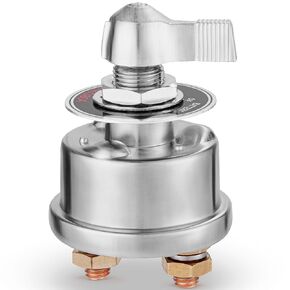 Battery Disconnect Switch, Top or Side Mount, 300 amp 12-48 V Master Shutoff Power Switch