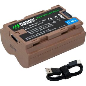 Wasabi Power USB Battery (Ginger Series) for Fujifilm NP-W235 & Compatible with Fuji X-H2S, GFX 50S II, GFX 100S, X-T4, and VG-XT4 Vertical Battery Grip