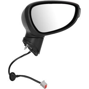 Fydun Rearview Mirrors Right Driver Side Rearview Wing Mirror with Turn Light Replacement for Ford Fiesta MK7 2008-2012