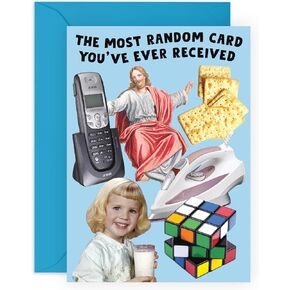 CENTRAL 23 Random Birthday Card For Friend - Funny Greeting Cards for Men and Women - Hilarious All Occasions Card for Brother Sister - For Colleague Boss Best Friend - Comes With Fun Stickers